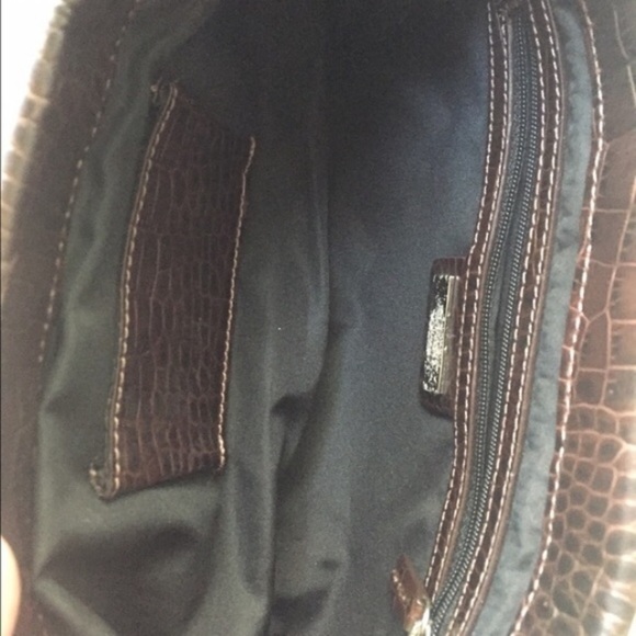 Alfani brown leather clutch - Picture 4 of 4